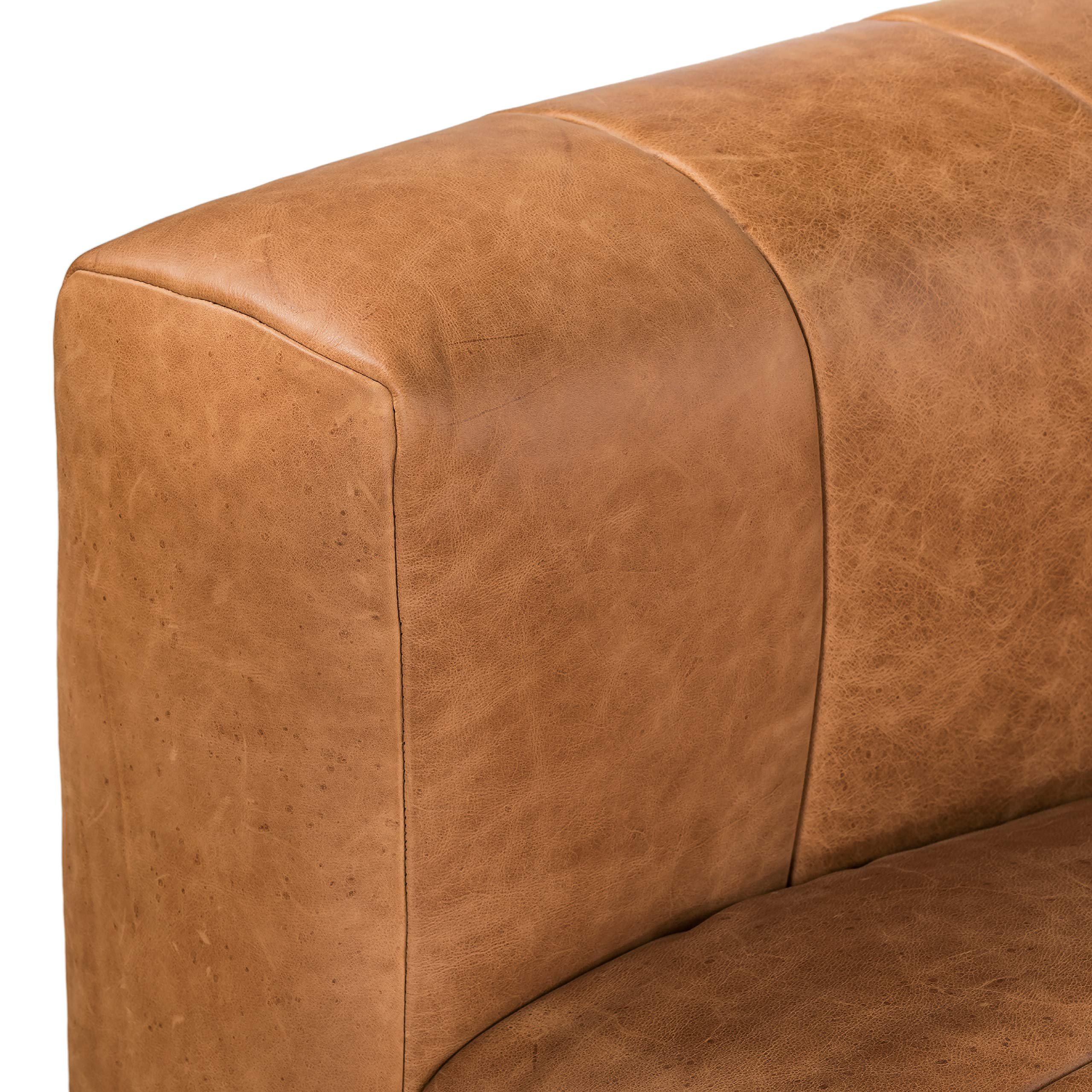 Poly &Amp; Bark Canale 86" Sofa In Full-Grain Pure-Aniline Italian Leather ... for