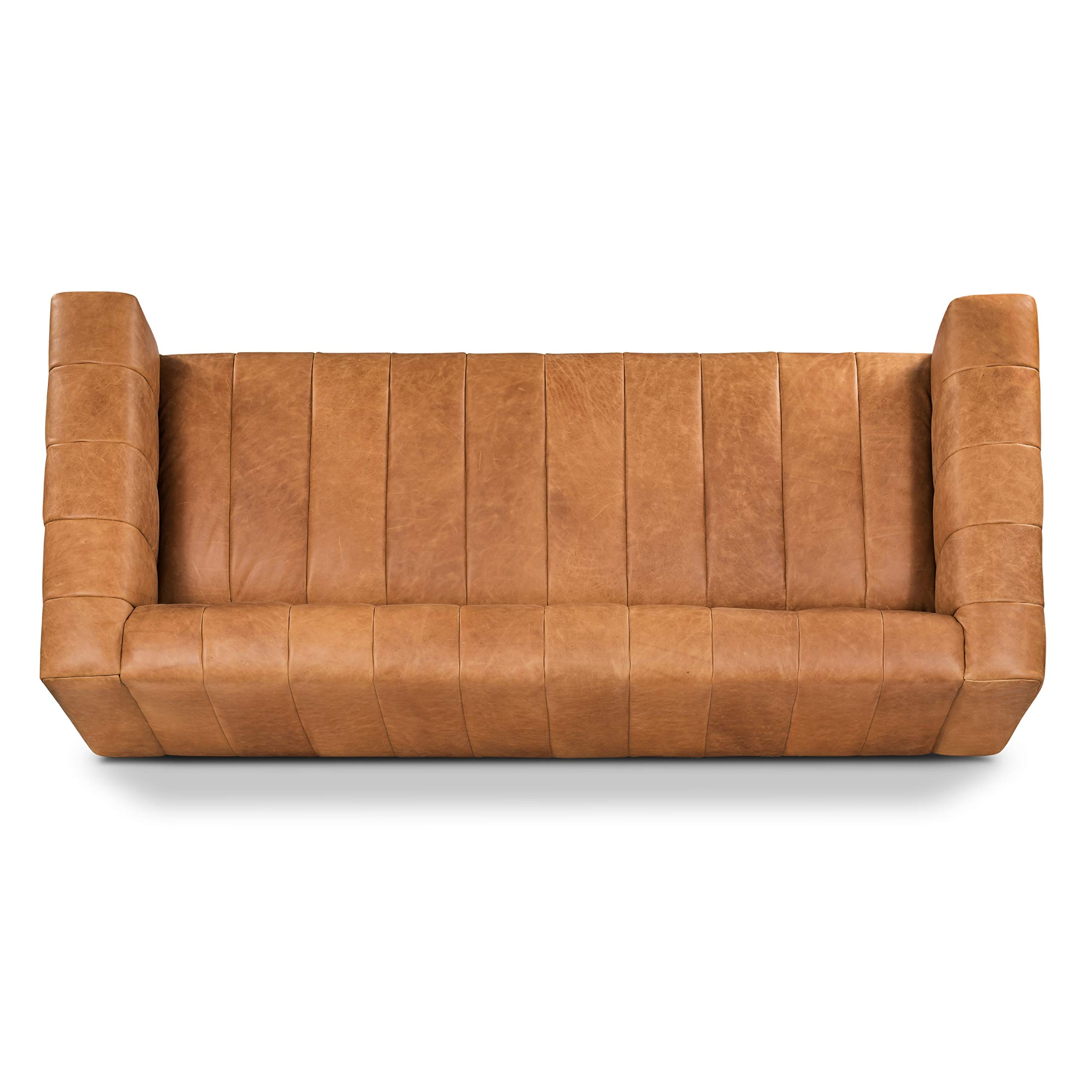 Poly &Amp; Bark Canale 86" Sofa In Full-Grain Pure-Aniline Italian Leather ... in Making a Choice The Poly and Bark Canale Sofa Cognac Tan 86" Revisited