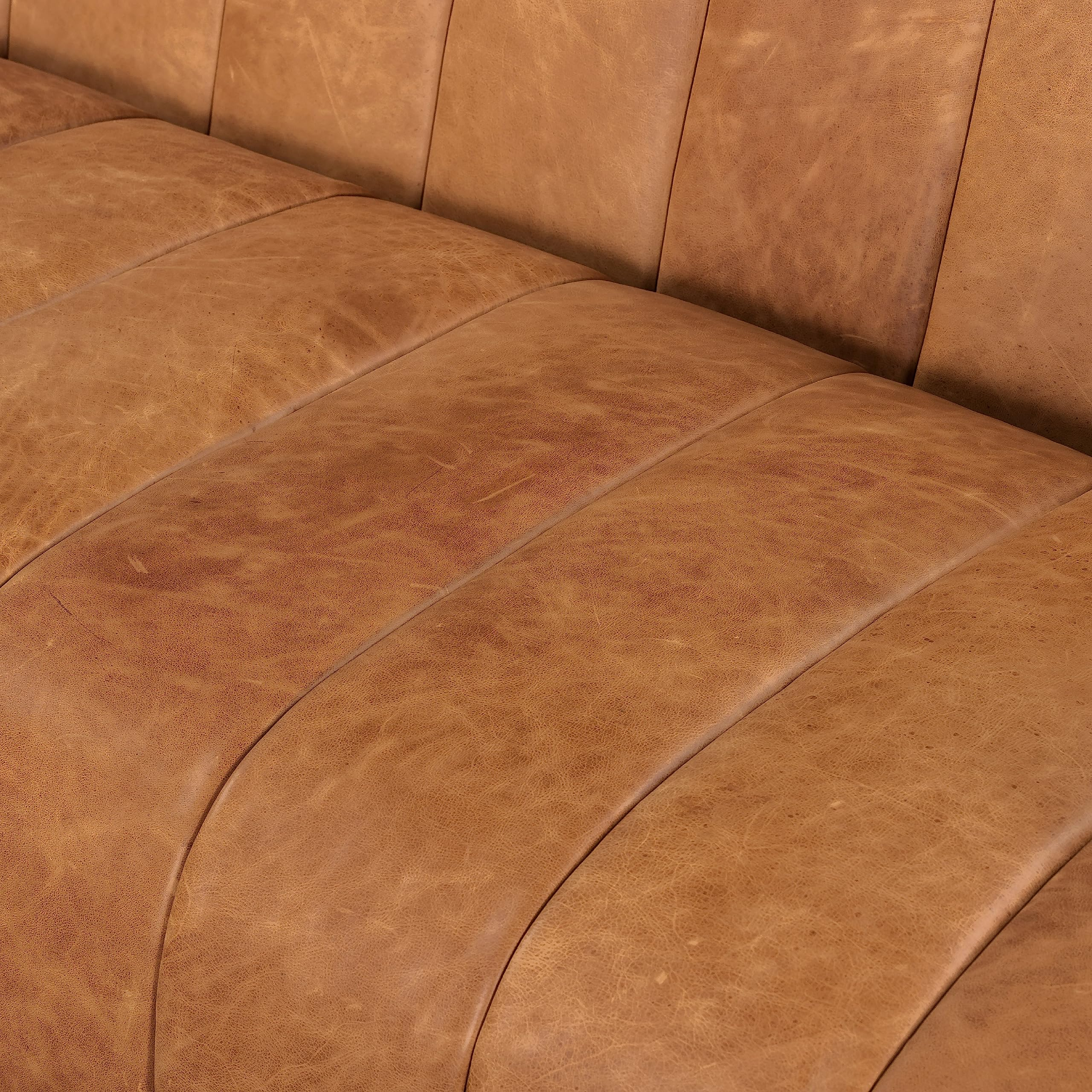 Poly &Amp; Bark Canale 86" Sofa In Full-Grain Pure-Aniline Italian Leather ... in
