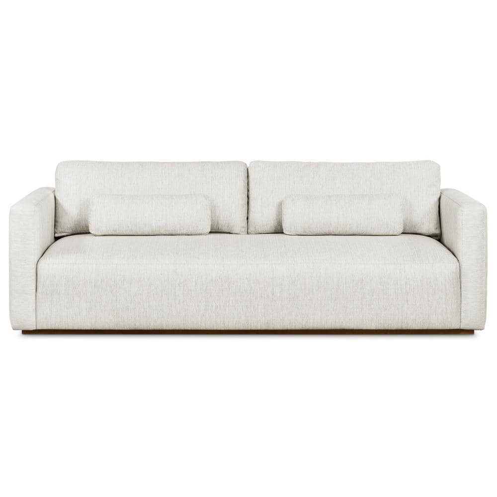 Poly And Bark Dema 90 In. Fabric Sofa In Bright Ash Hd-Lr-A0646-5 - The ... within Poly and Bark Capri Sofa Bright Ash Understanding the Materials and Craftsmanship