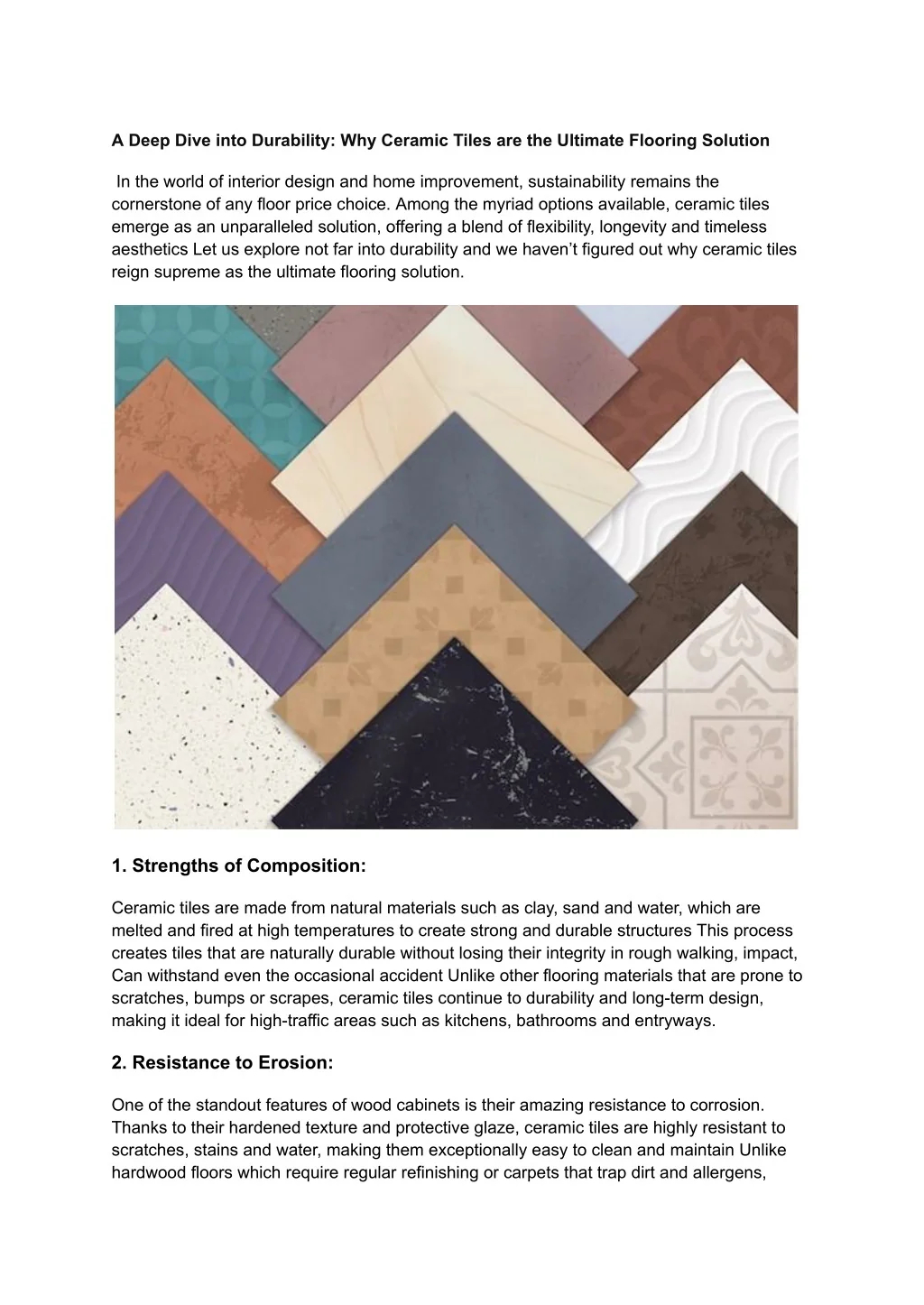 Ppt - A Deep Dive Into Durability_ Why Ceramic Tiles Are The Ultimate ... regarding A Deep Dive into the Design and Durability of the Ava 90-inch Sofa Set