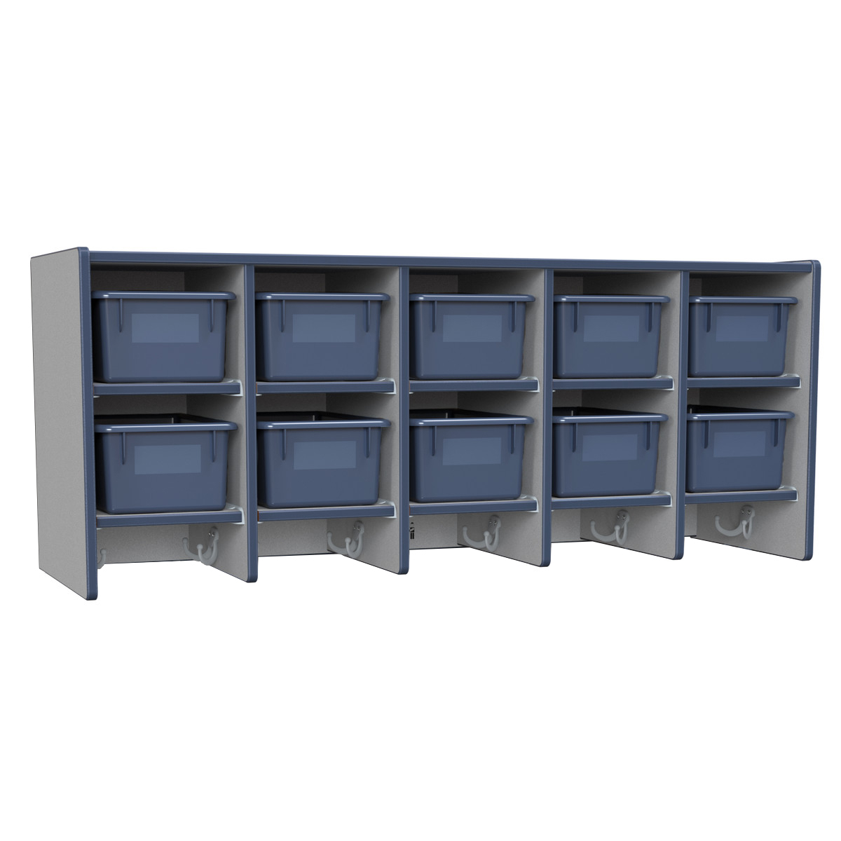 Rainbow Accents 10-Section Wall Locker W/ Trays | Schools In with regard to Unlocking Organization Solutions The Green Rainbow Accents Coat Locker