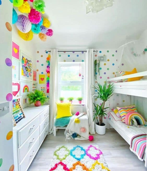 Rainbow Bedroom Decorating Ideas throughout