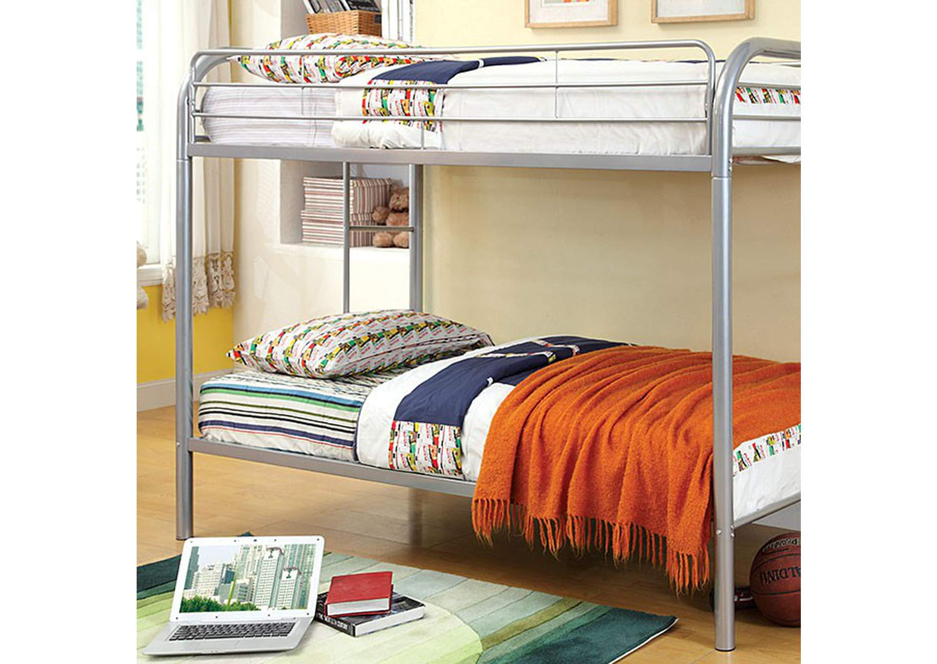 Rainbow Twin/Twin Bunk Bed regarding