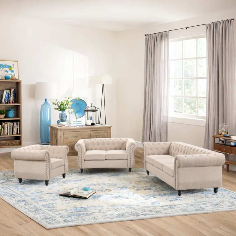 Rosdorf Park Kataliyah 3 - Piece Living Room Set | Wayfair inside