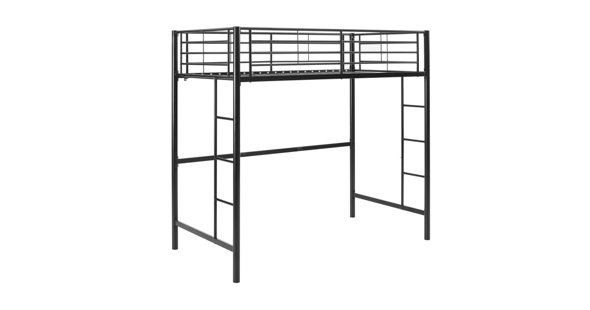 Roseto Weif11679Bk Twin Steel Loft Bed | Build.com regarding A Closer Look at the Roseto WEIF11679 Twin Steel Loft Bed Understanding Its Design and Benefits