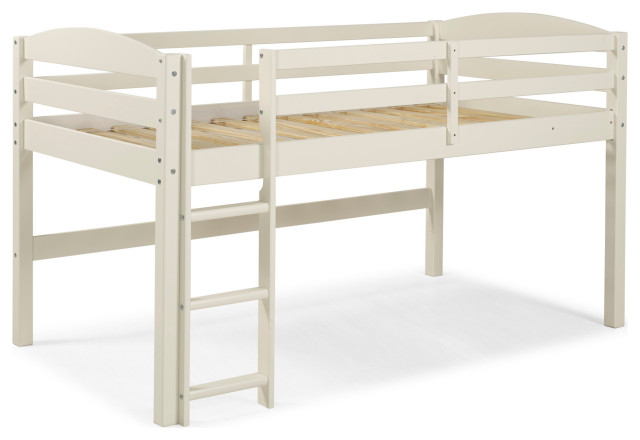 Roseto Weif45835 Twin Size Rustic Country Low Loft Bed For Low - Bunk ... throughout Is the Roseto WEIF78932 Black Loft Bed Right for You Expert Insights