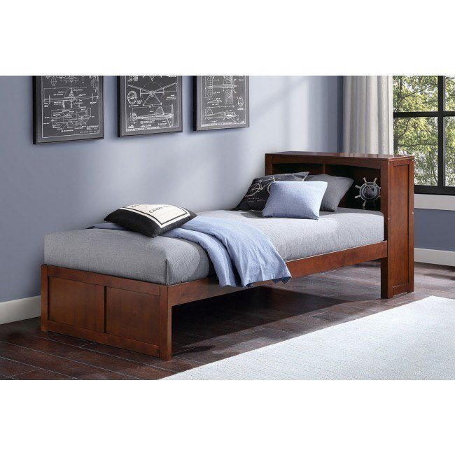 Rowe Twin Bookcase Bed By Homelegance | Furniturepick with regard to