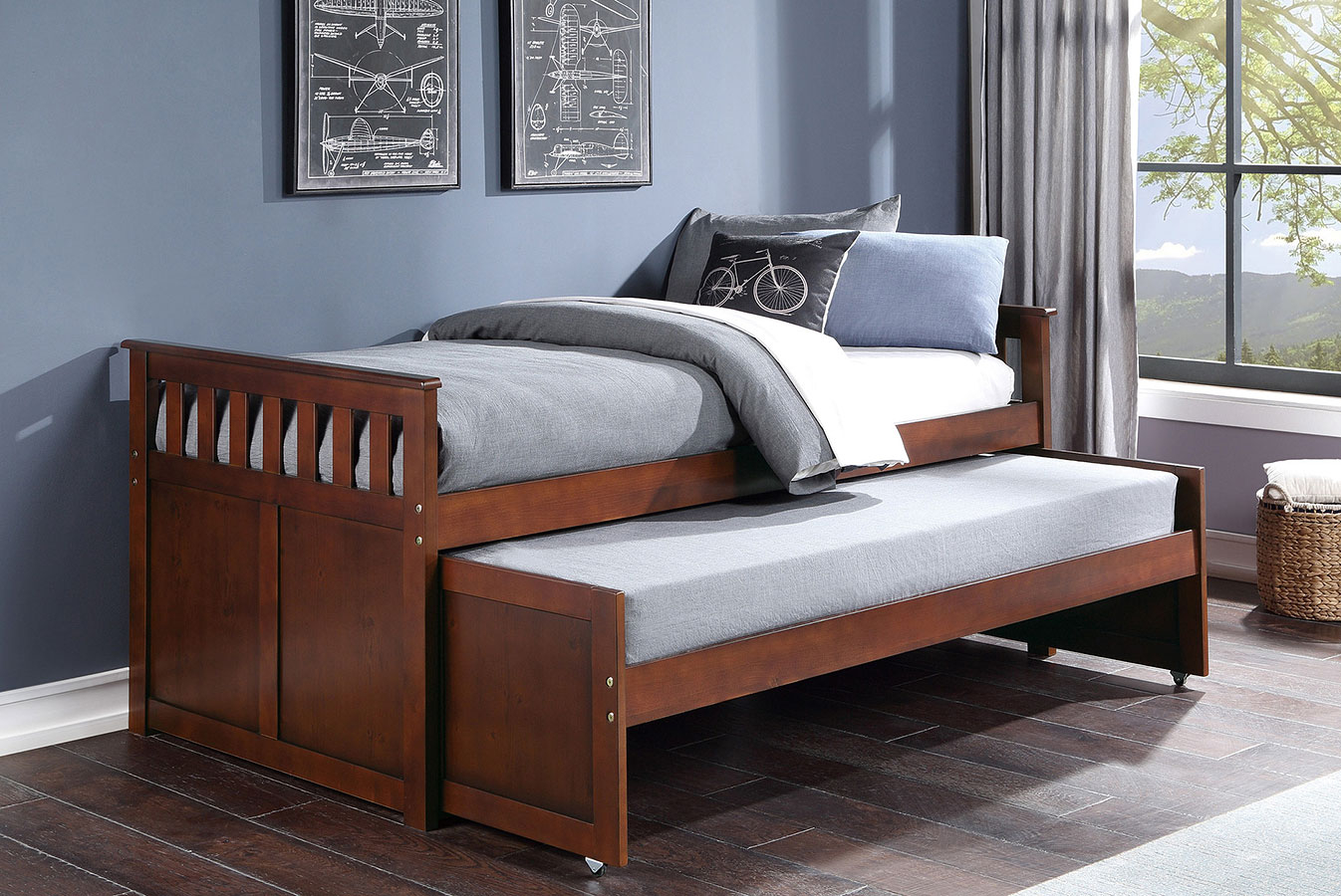 Rowe Twin Over Twin Bed By Homelegance | Furniturepick pertaining to