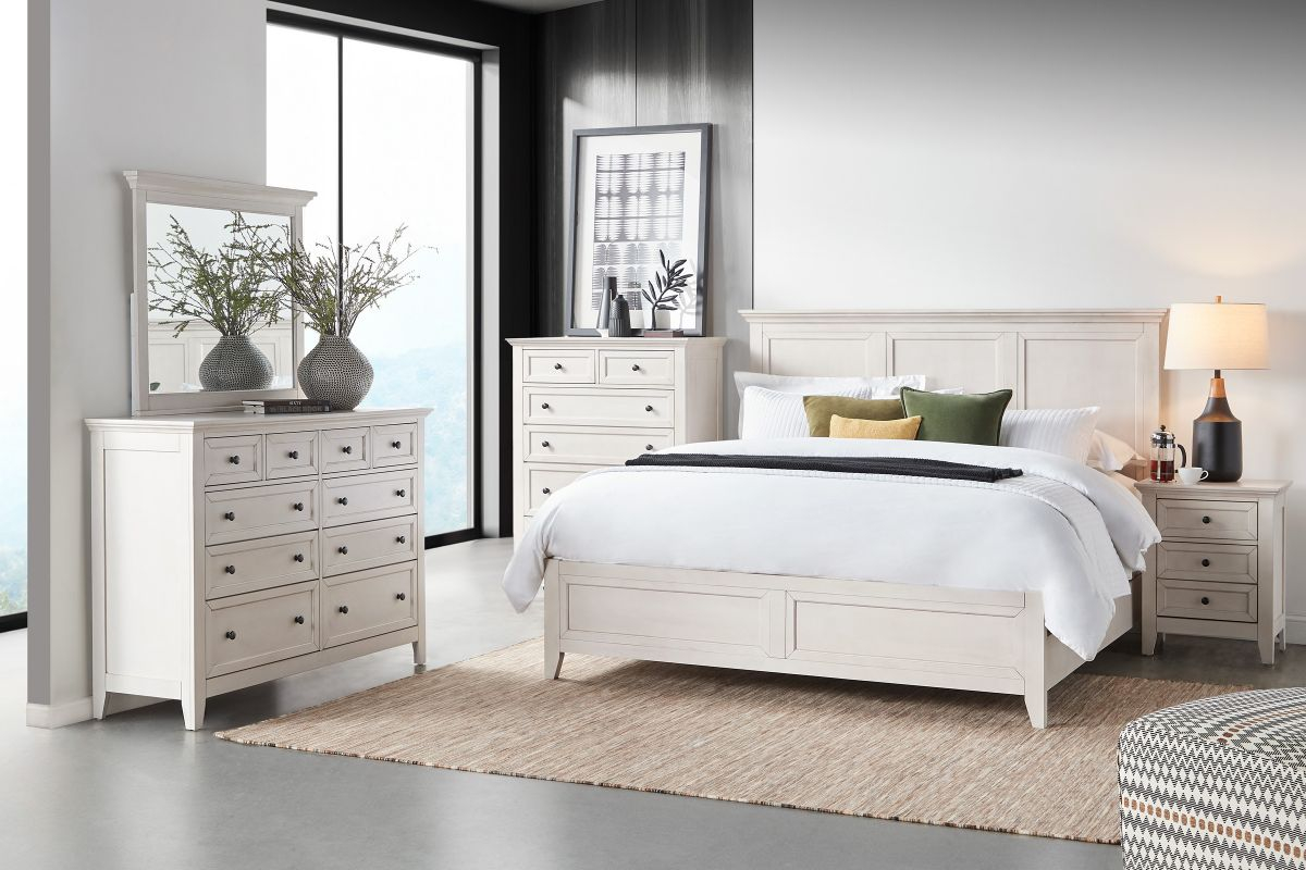 San Mateo White Dresser + Mirror At Gardner White throughout