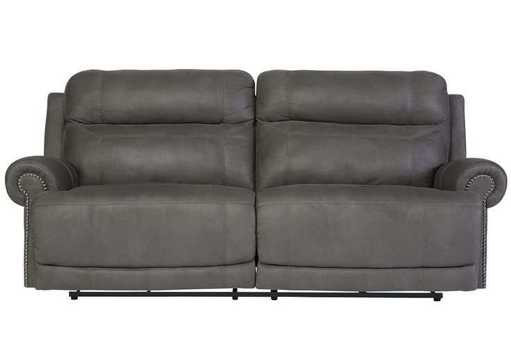 Signature Design By Ashley Austere Contemporary Faux Leather 2 Seat ... with regard to Exploring the Features of the Gray Austere Faux Leather Recliner by Ashley