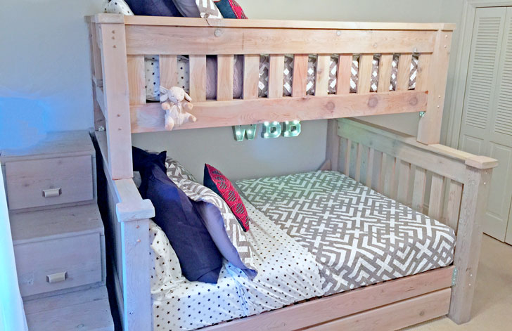 Simple Bunk Bed Plans (Twin Over Full) | Ana White pertaining to Understanding the Benefits of a Twin Over Full Bunk Bed Design