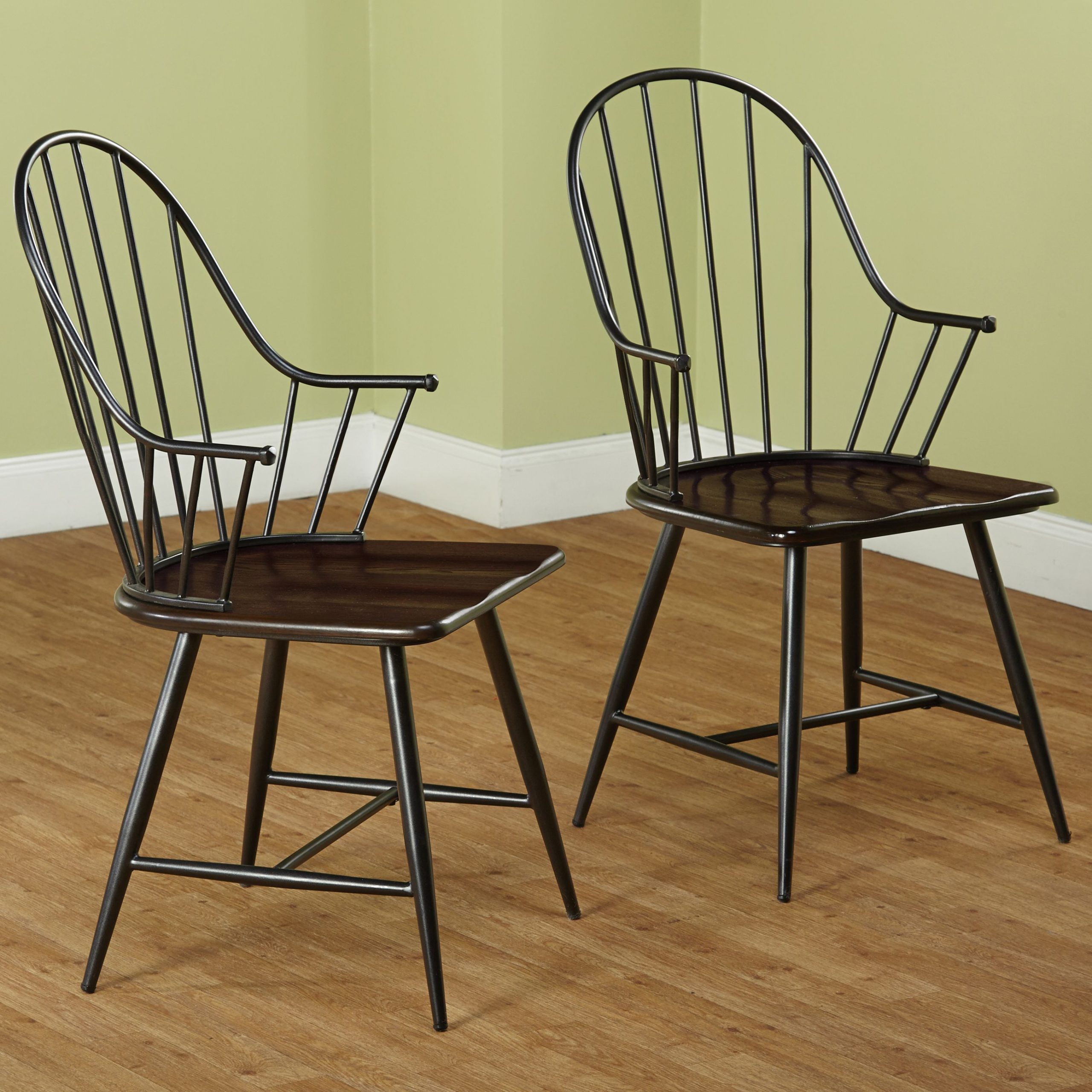 Simple Living Milo Black And Espresso Arm Chairs (Set Of 2) - N/A ... within A Closer Look at the Simplicity EspressoxBack Chair Set for Everyday Living
