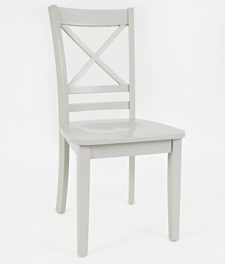 Simplicity X Back Side Chair (Dove) (Set Of 2) By Jofran Furniture ... throughout
