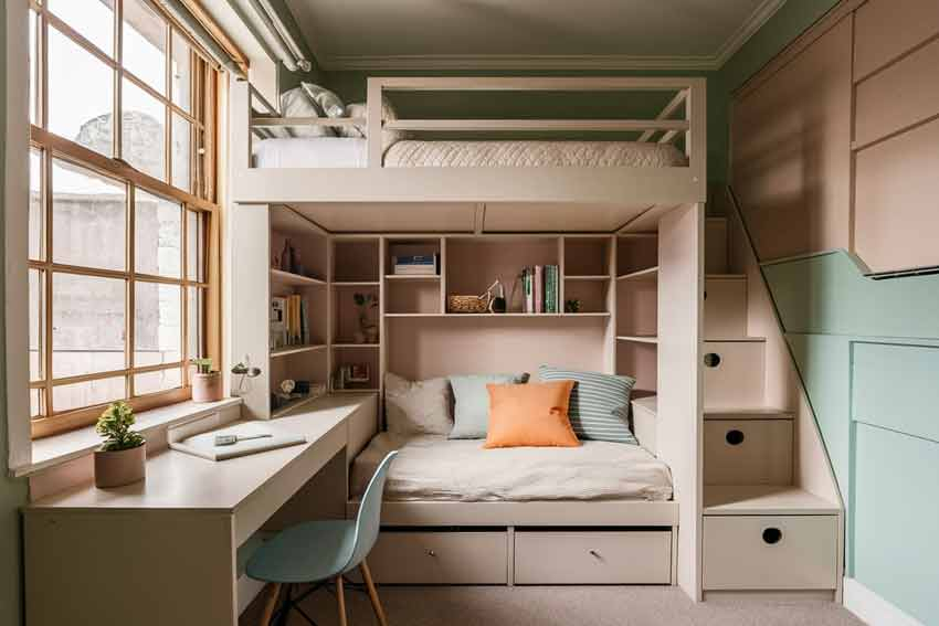 Small Bedroom Ideas With Loft Bed - Infoupdate.org within Transforming Small Bedrooms with the Pemberly Row White Loft Bed