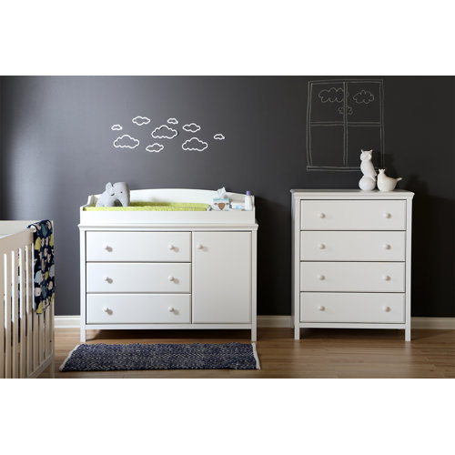 South Shore Cotton Candy 29.75'' Wide 4 - Drawer Chest &Amp; Reviews | Wayfair inside Understanding the South Shore Cotton Candy 4-Drawer Chest in Pure White