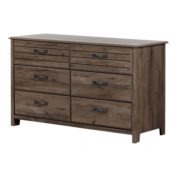 South Shore Ulysses 6-Drawer Double Dresser intended for