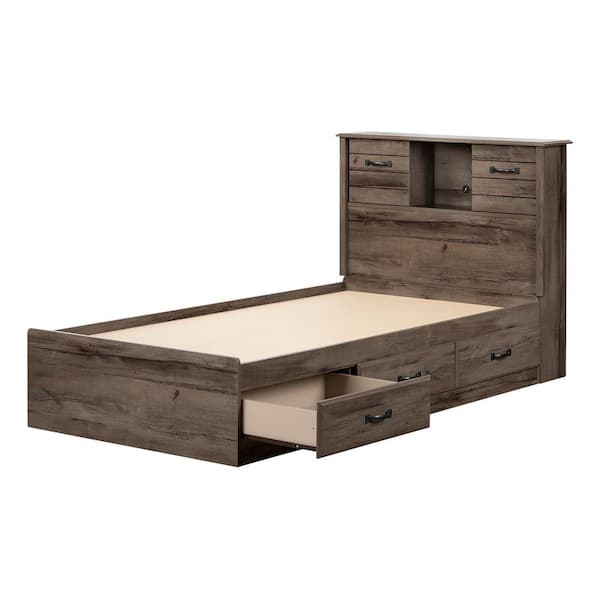 South Shore Ulysses Fall Oak 43.25 In.bed 15133 - The Home Depot throughout South Shore Ulysses Dresser in Fall Oak Finding the Perfect Fit for Kids' Storage