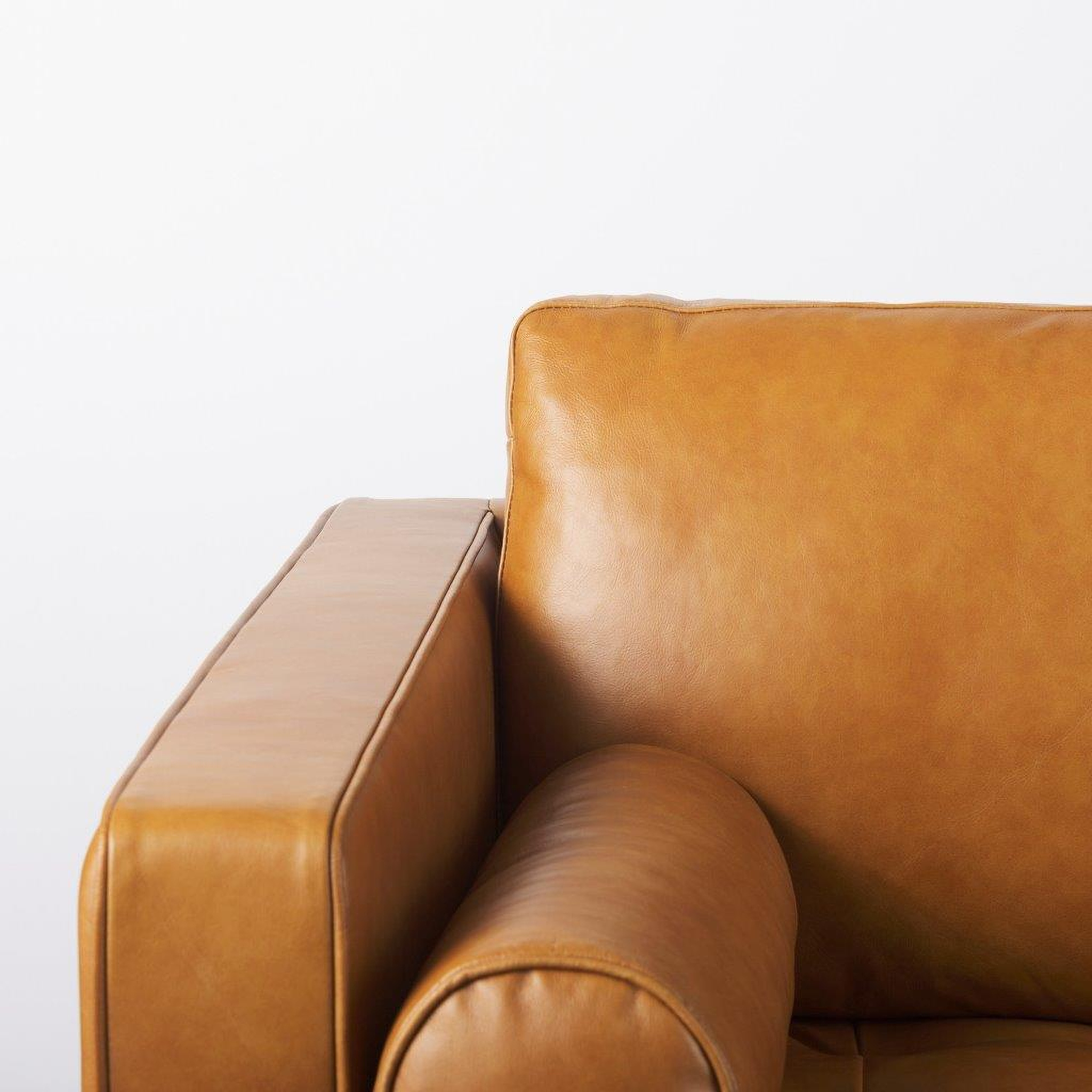 Svend Tan Leather Sofa By Mercana | 1Stopbedrooms for