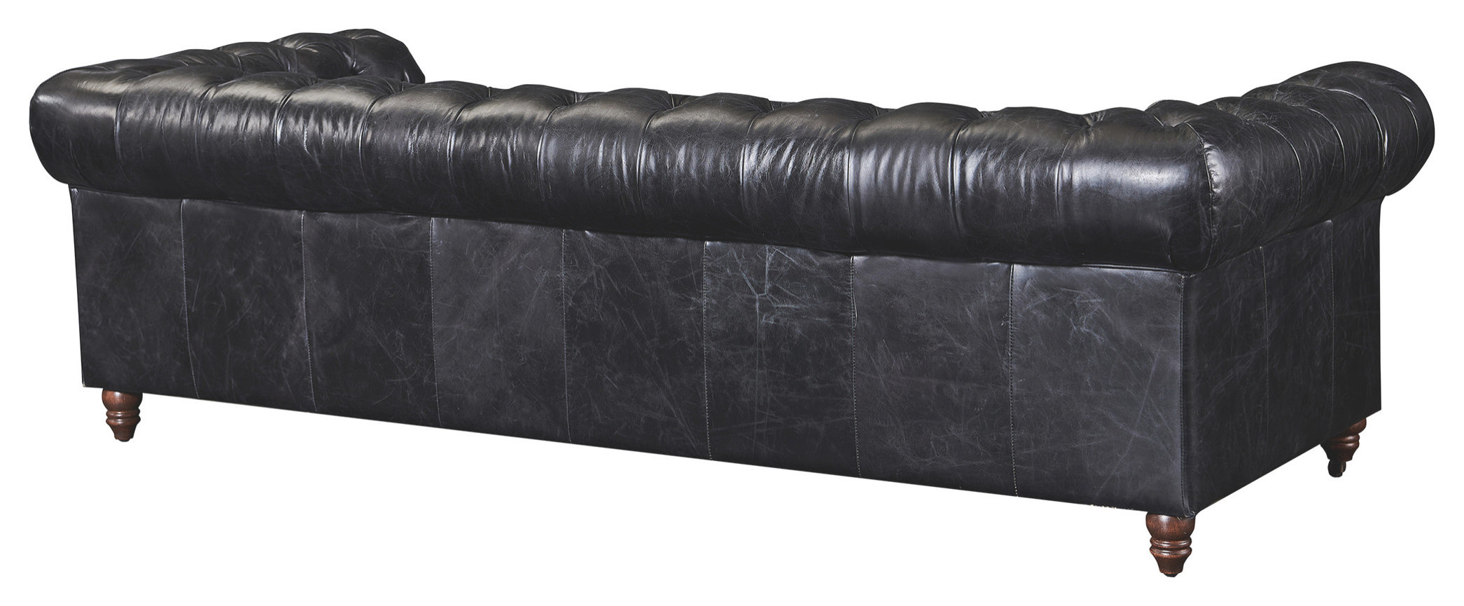 Top Grain Leather Chesterfield Sofa, Slate - Traditional - Sofas - By ... pertaining to Unveiling the Elegance of Slate Top Grain Leather Chesterfield Sofas
