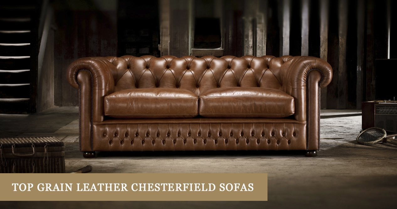 Top Grain Leather Chesterfield Sofas | Timeless Chesterfields regarding