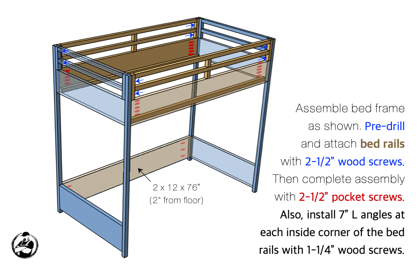 Twin Loft Bed » Rogue Engineer throughout Expert Tips for Assembling and Maintaining Your Black Twin Loft Bed