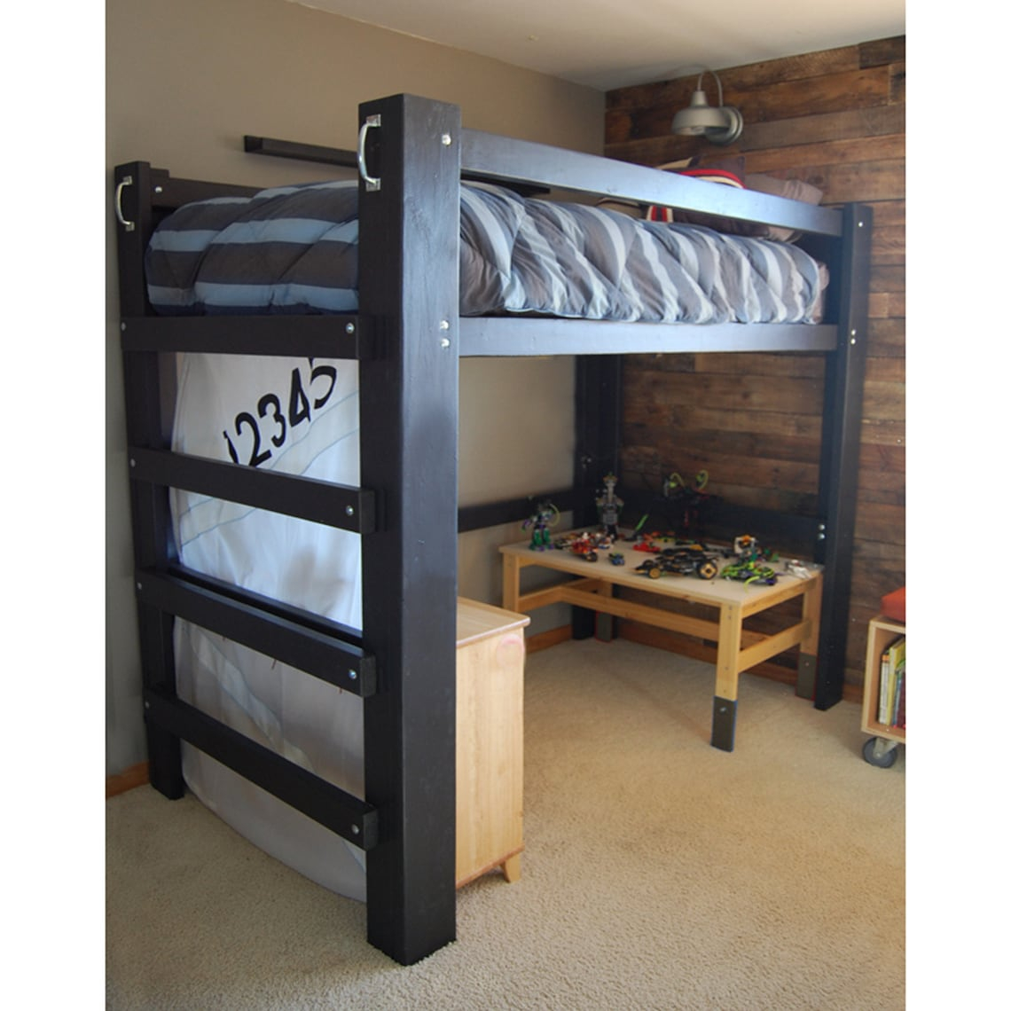 Twin-Sized Loft Bed Instructions/Plans To Build Your Own - Easy Diy ... in