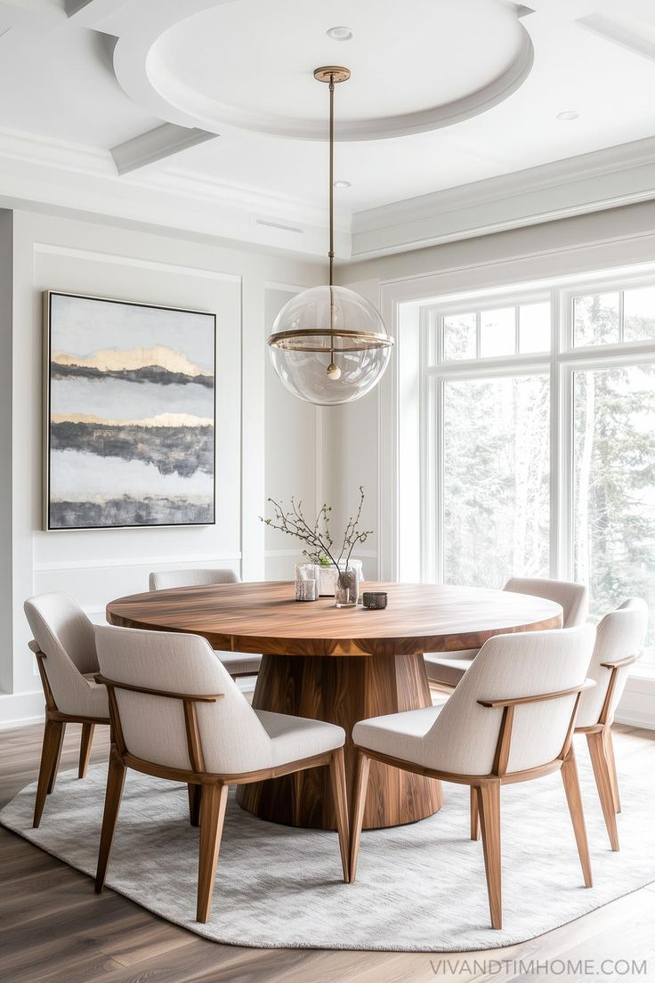 12 Best Modern Round Dining Tables To Elevate Your Home | Dinning Room ... within