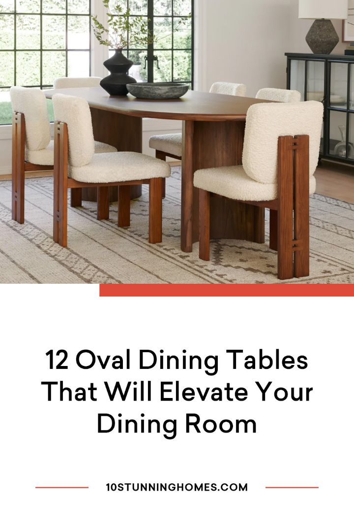 12 Oval Dining Tables That Will Elevate Your Dining Room | 10 Stunning ... with regard to Elevate Your Dining Space With Insights on the Shelley Table