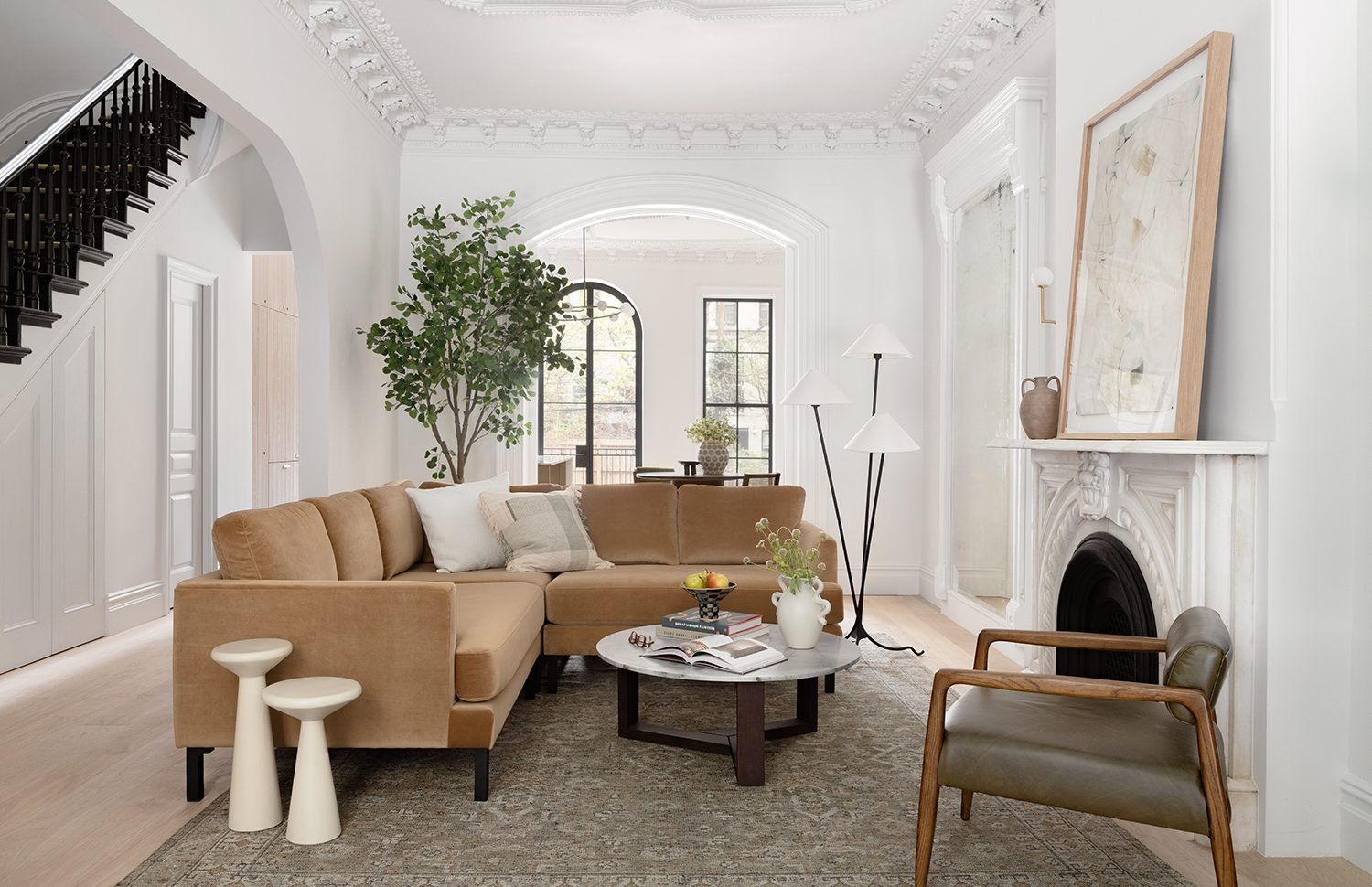 15 Camel Color Sofas Interior Designers Love | Havenly Blog | Havenly ... for