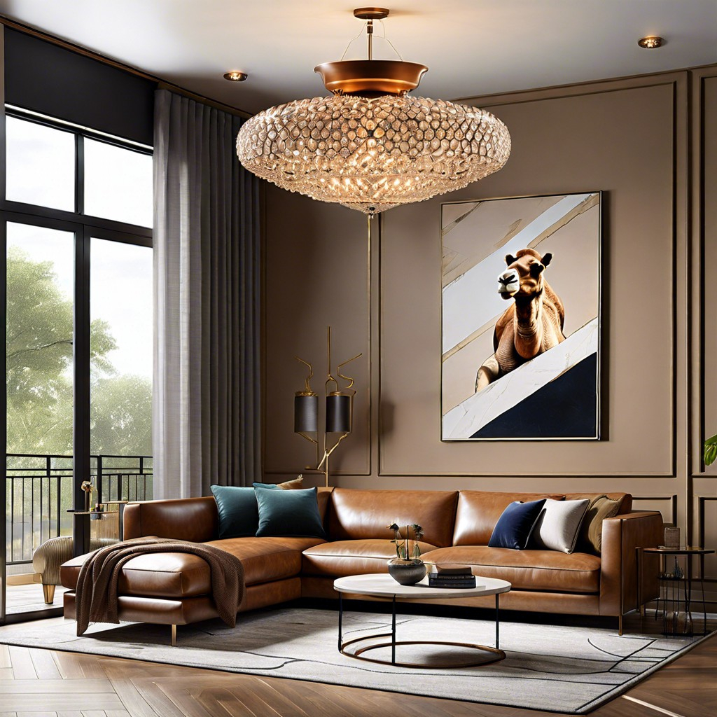 15 Camel Leather Sofa Decorating Ideas inside Styling Your Home Around the Versatile Mason 85" Camel Brown Beige Sofa