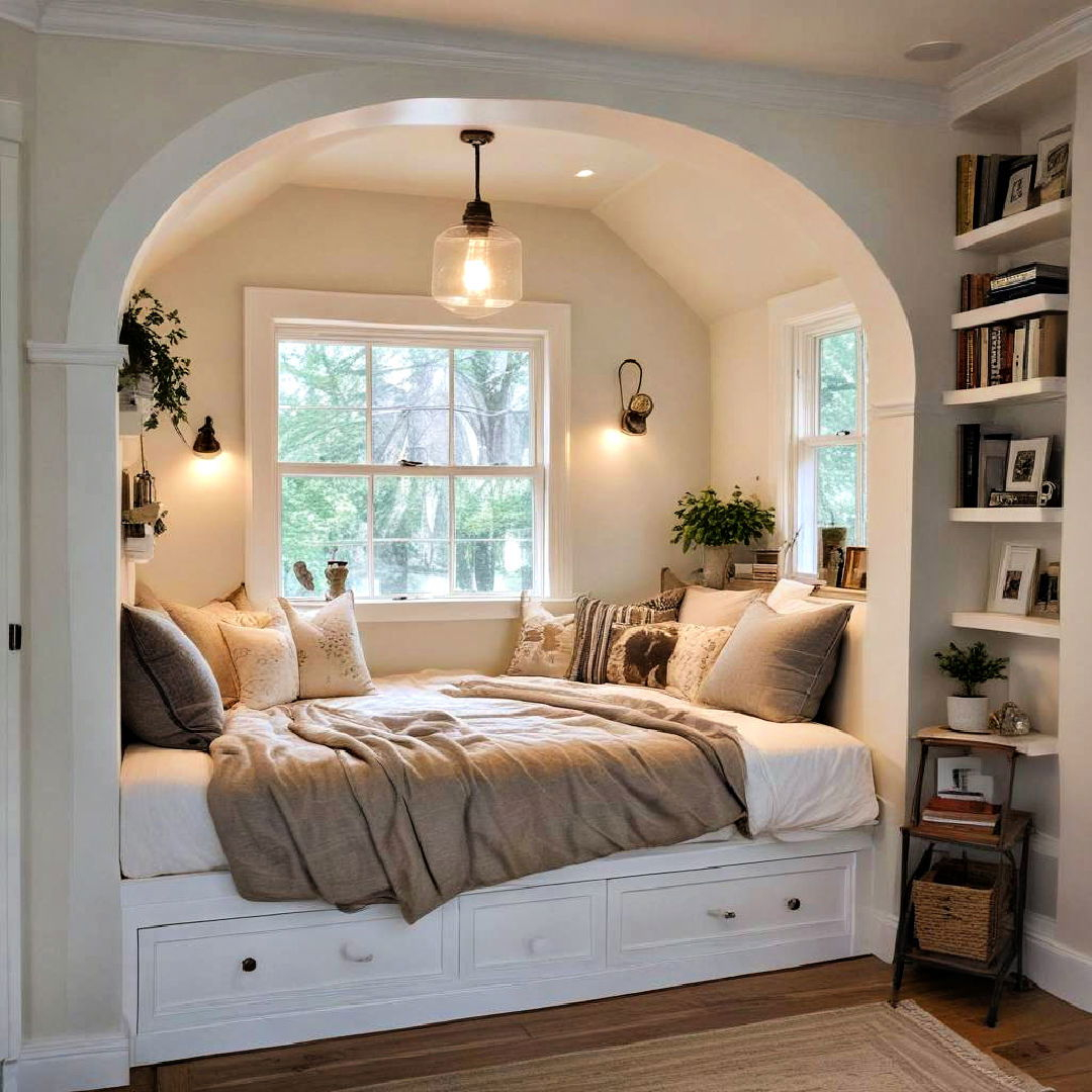 20 Bed Nook Ideas For Compact And Stylish Bedrooms regarding Designing a Cozy Nook The Roxy Loft Bed in Espresso and Pink Tent