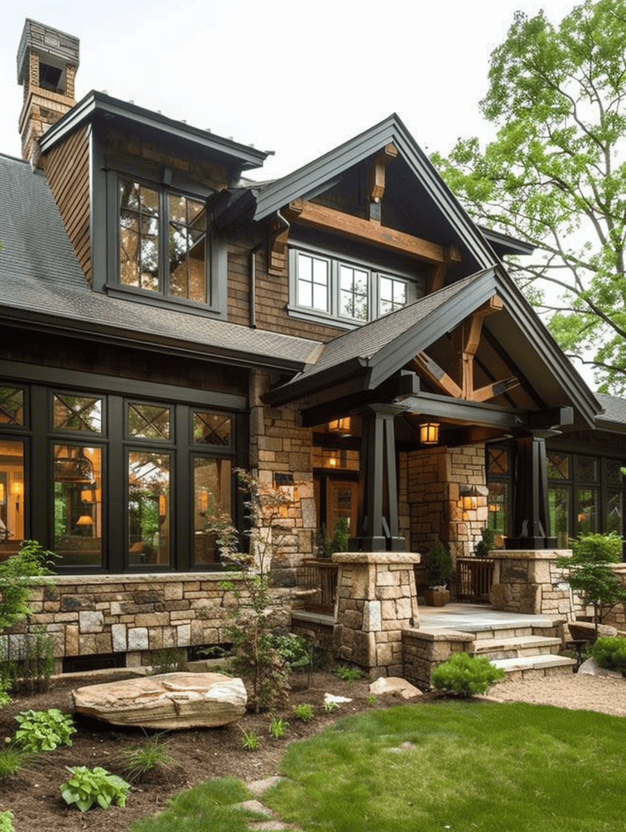 25 Rustic Home Exterior Ideas For Curb Appeal | Rustic Home Exterior ... intended for The Enduring Appeal of the Westwood Urban Rustic Design