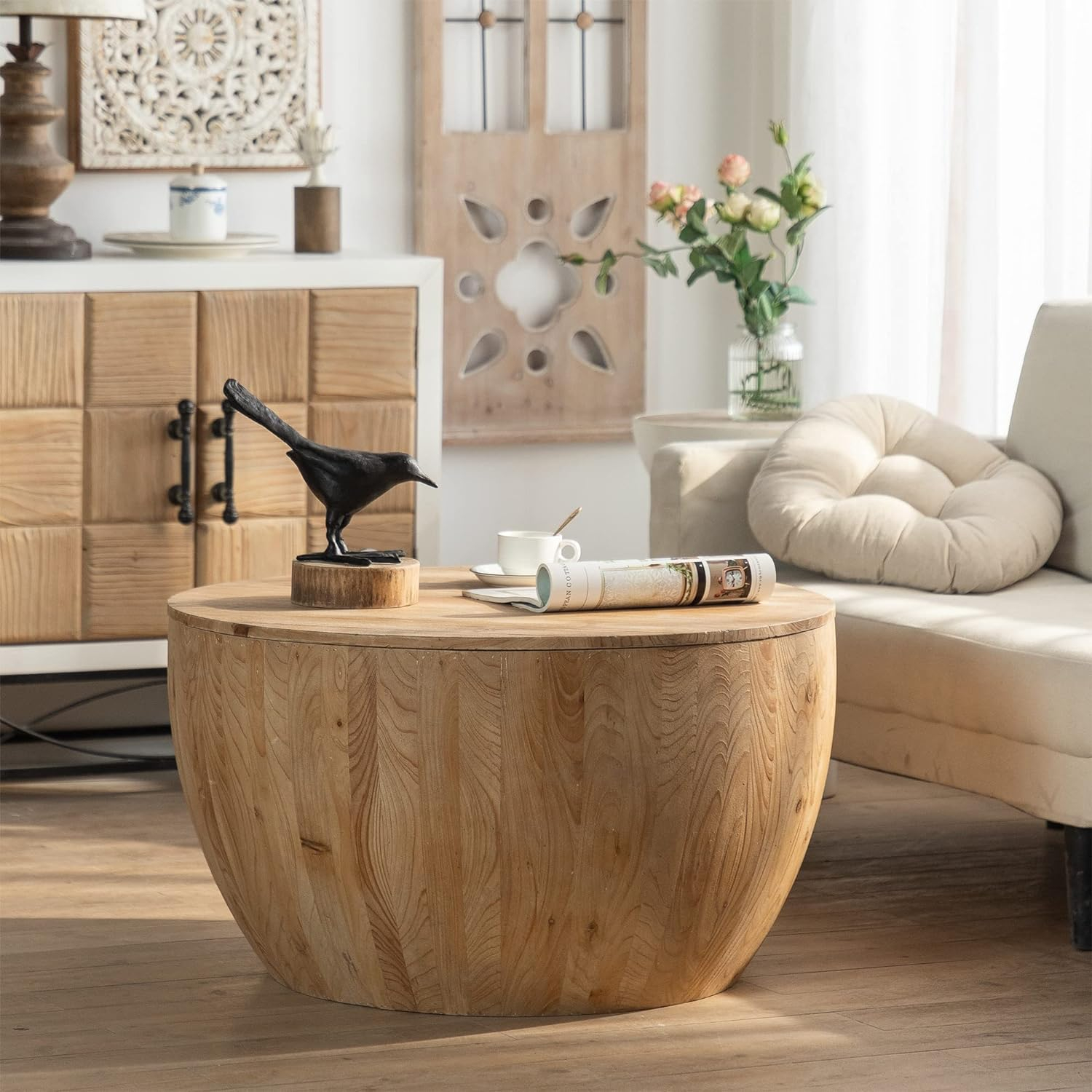 25 Solid Wood Coffee Tables To Bring Natural Beauty To Your Living ... regarding