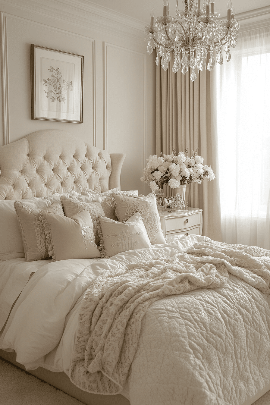 29 White Aesthetic Bedroom Ideas To Achieve A Chic And Peaceful Vibe ... inside