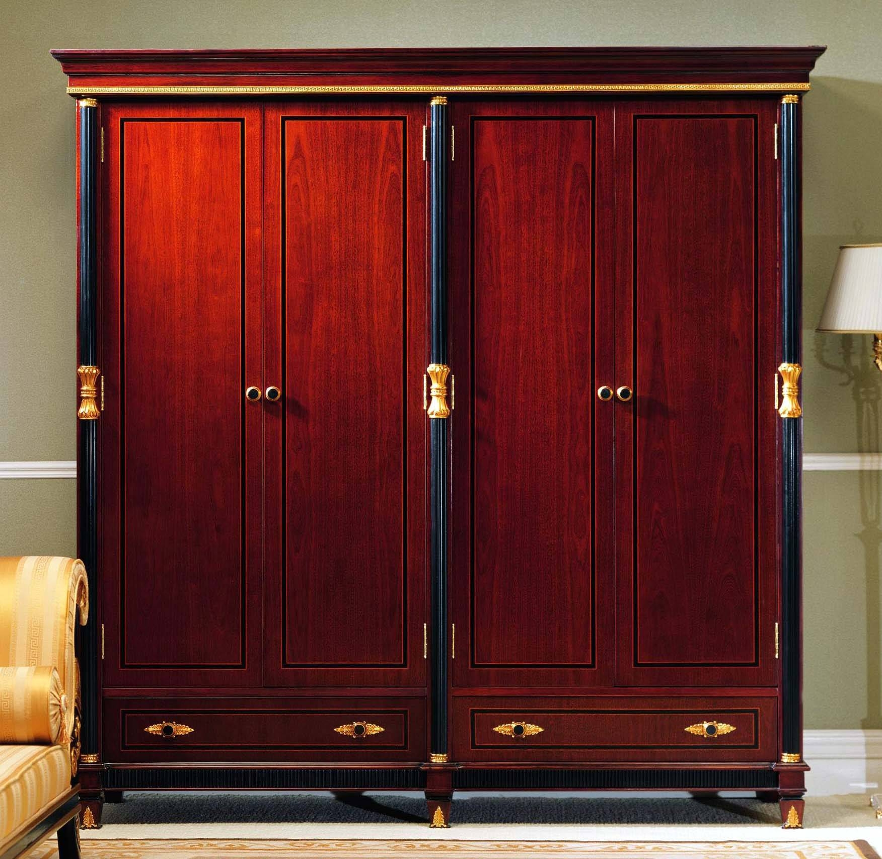 30 Best Ideas Of Solid Dark Wood Wardrobes intended for