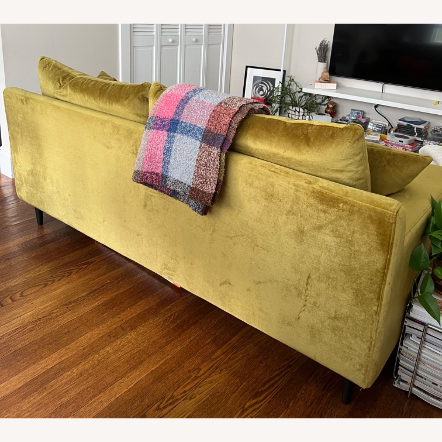 75 Interior Define Sloan Velvet Sofa Bench Seat - Aptdeco inside Unveiling the Sloan Brown Velvet Fabric Sofa A Deep Dive into Comfort and Style