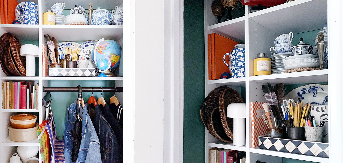 A Lesson In Transforming A Tiny Closet From Style Editor Benjamin ... inside Transforming Closets The Impact of the Mars 2-Shelf Design