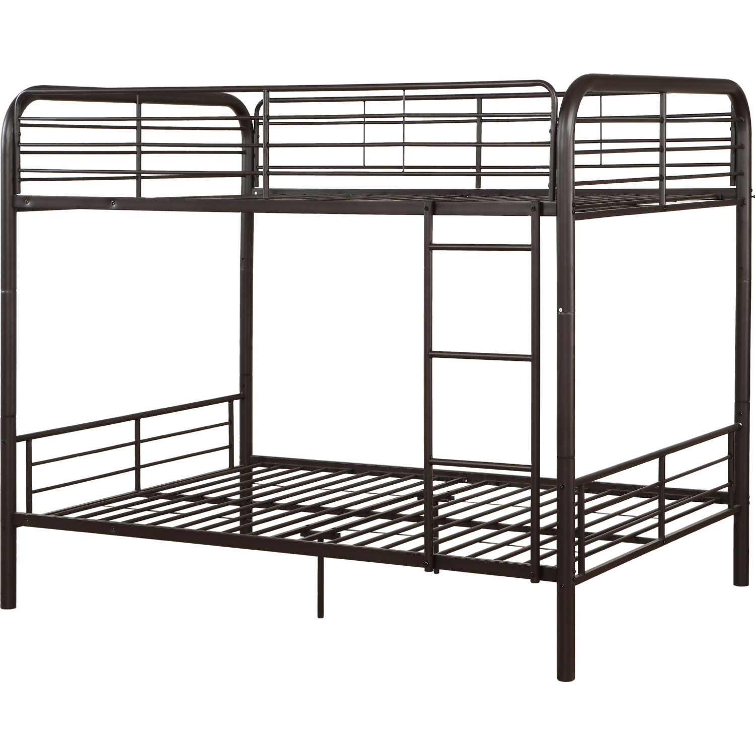 Acme 37433 Bristol Full Over Full Bunk Bed In Dark Brown Metal pertaining to Maximizing Space and Style with the ACME Bristol Dark Brown Bunk Bed