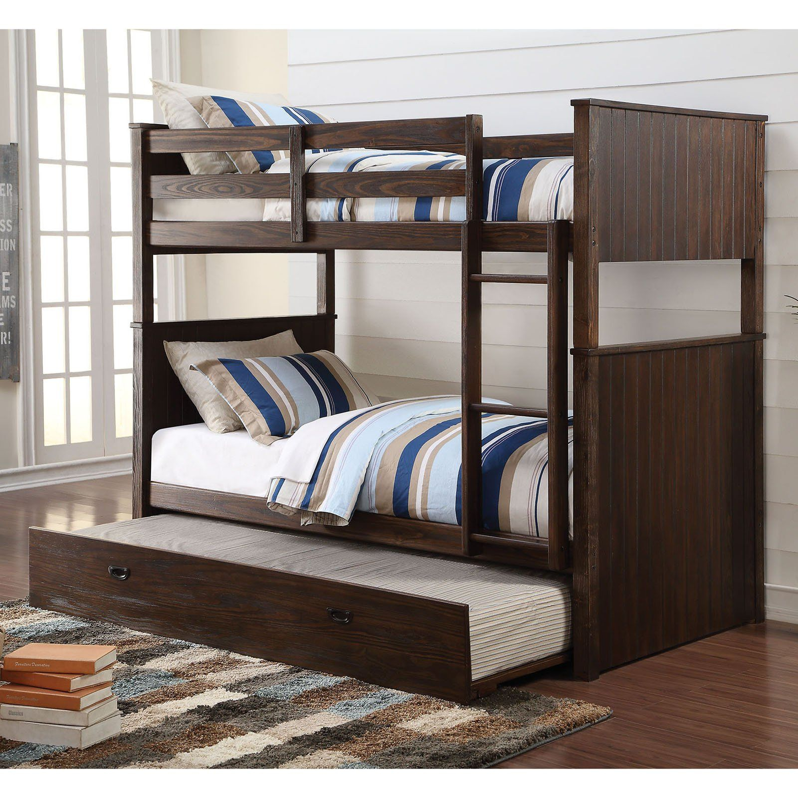 Acme Furniture Hector Twin Over Twin Bunk Bed With Optional Trundle ... for