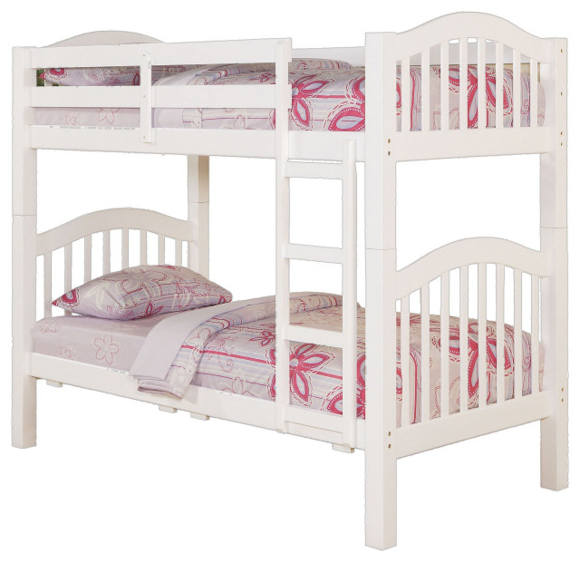 Acme Heartland Twin/Twin Bunk Bed, White - Transitional - Bunk Beds ... intended for
