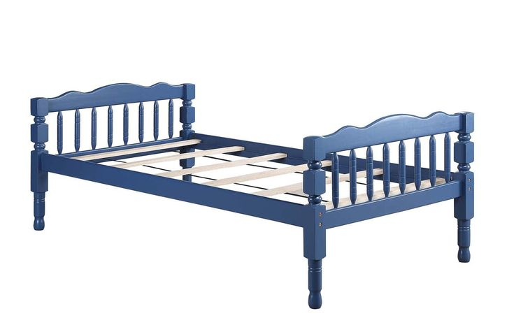 Acme Homestead Twin/Twin Bunk Bed, Dark Blue Finish | Twin Bunk Beds ... pertaining to Durability Meets Design The ACME Homestead Dark Blue Bunk Bed Review