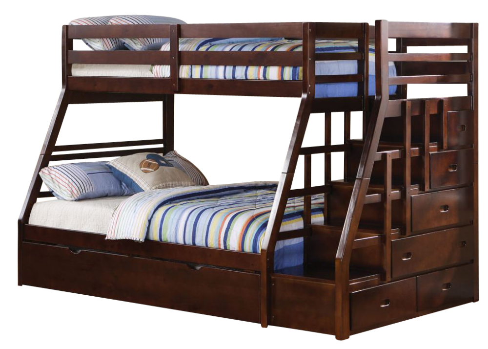 Acme Jason Twin Over Queen Wood Bunk Bed Espresso At Lewis Wooley Blog throughout The Practicality of the ACME Jason Twin over Full Bunk Bed with Drawers