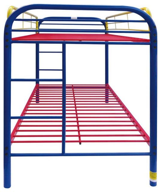 Acme Thomas Twin/Twin Bunk Bed Rainbow - Contemporary - Bunk Beds - By ... within Unlocking Space Saving Solutions The ACME Thomas Twin Bunk Bed in White