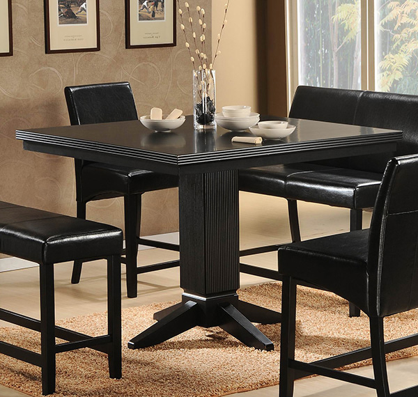 Add A Touch Of Class With 20 Black Dining Sets | Home Design Lover with regard to The Enduring Appeal of Black Dining Sets Exploring 3-Piece Options with Leather Chairs
