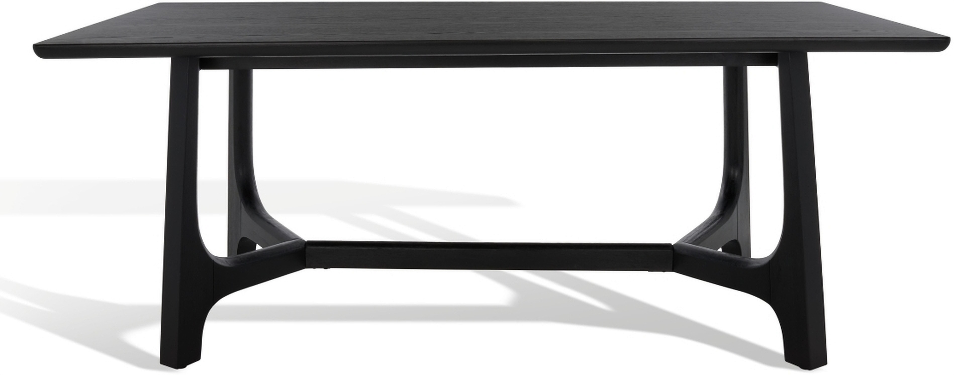 Adelee Wood Rectangle Dining Table In Black By Safavieh Couture ... throughout A Closer Look at the Craftsmanship of the Safavieh Adelee Dining Table