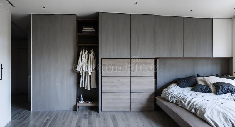 Ai Generated A Cozy And Functional Bedroom With A Comfortable Bed And ... throughout Creating a Cozy and Functional Youth Bedroom with the San Mateo Chest