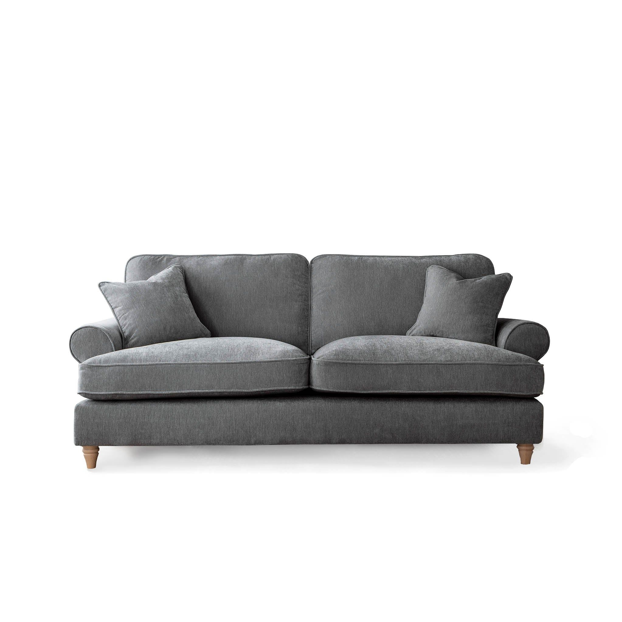 Alfie 3 Seater Sofa | 8 Chenille Colours | Made In The Uk | Spacious ... with Unveiling the Noxon 3-Seater Sofa Its Charms and How to Style It