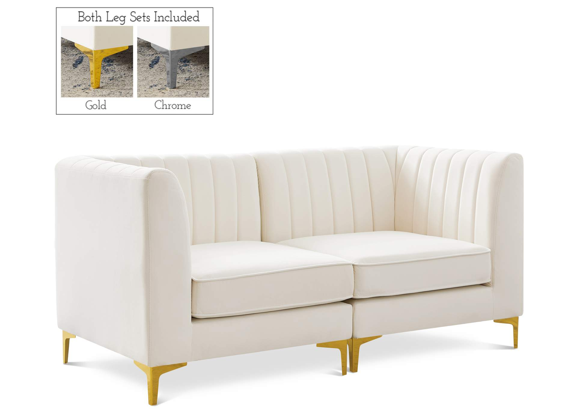 Alina Cream Velvet Modular Sofa with regard to Styling Your Home Around the Elegant Cream Riley Velvet Sofa