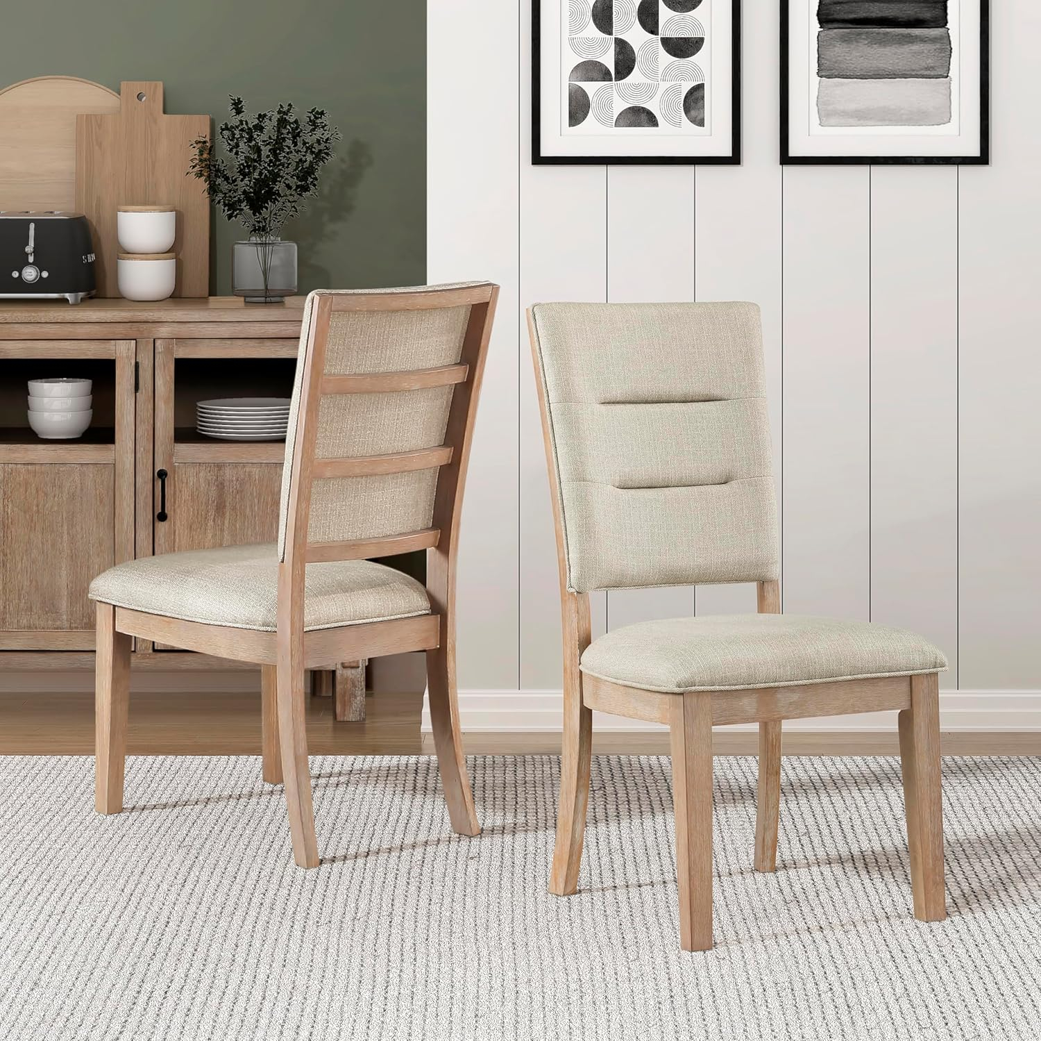 Amazon.com - Lexicon Averny Dining Chair (Set Of 2), Beige - Chairs intended for Unpacking the Lexicon Armhurst Dining Set Your Complete Guide